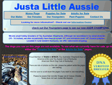 Tablet Screenshot of justalittleaussie.com